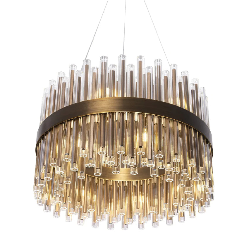 RV Astley Colmar 60cm Pendant Light with Antique Brass Metal-RV Astley-Belmont Interiors