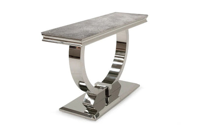 Arianna Chrome Marble 120cm Console Table - 6 Colors