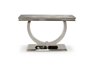 Arianna Chrome Marble 120cm Console Table - 6 Colors