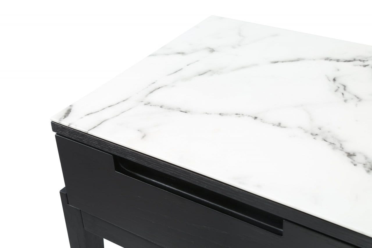 Orchid 1 Drawer Bedside - Marble by Twenty10 Designs
