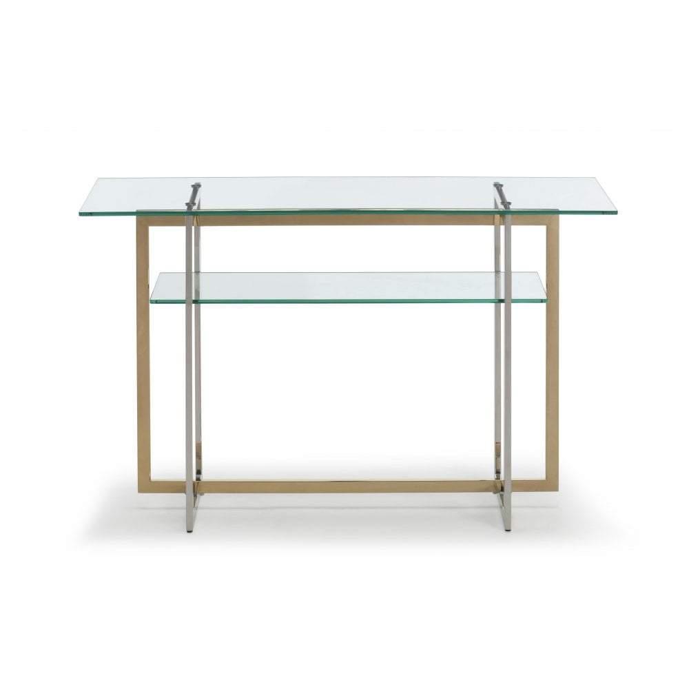 Select Glass Coffee Table - Champagne Gold-Esme Furnishings