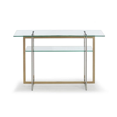 Select Glass Coffee Table - Champagne Gold-Esme Furnishings