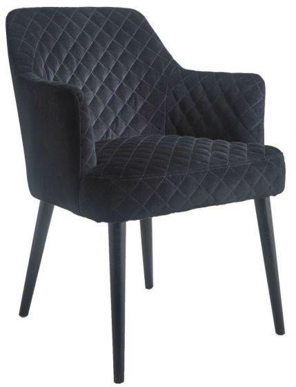 RV Astley Kirk Black Velvet Chair-Esme Furnishings
