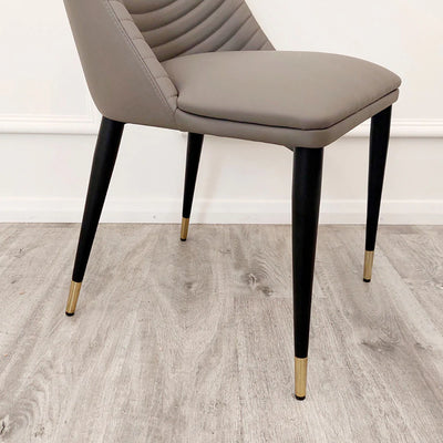 Alba PU Leather Dining Chair 3 Colours-Esme Furnishings