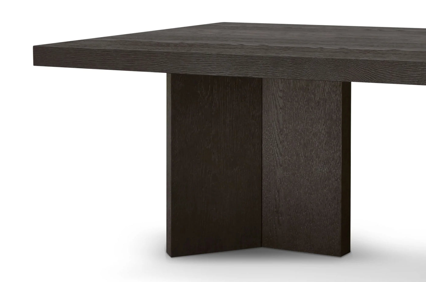 Sorrento Modern Design 10-Seater Dining Table in Textured Dark Oak Veneer-Esme Furnishings