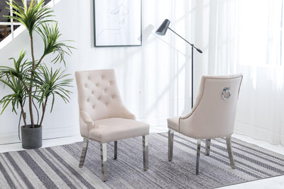 Arianna Cream 200CM Marble Dining Table + Knightsbridge Plush Velvet Dining Chairs-Esme Furnishings