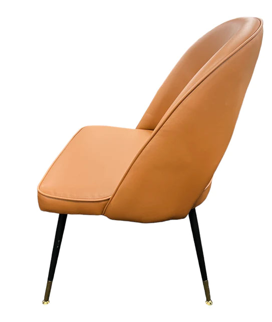Astra PU Tan Leather Dining Chair