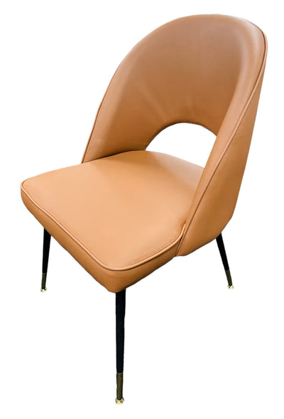 Astra PU Tan Leather Dining Chair