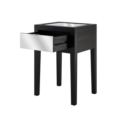 Josephine Bedside - 1 drawer - Black by DI Designs-Esme Furnishings
