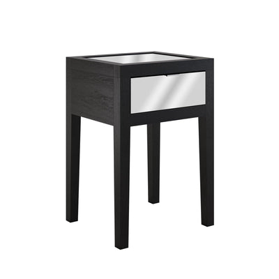 Josephine Bedside - 1 drawer - Black by DI Designs-Esme Furnishings