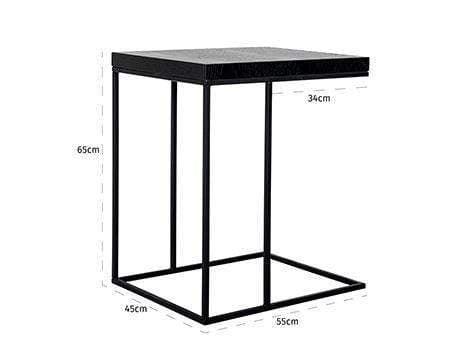 Richmond Oakura Black Sofa Table-Belmont Interiors