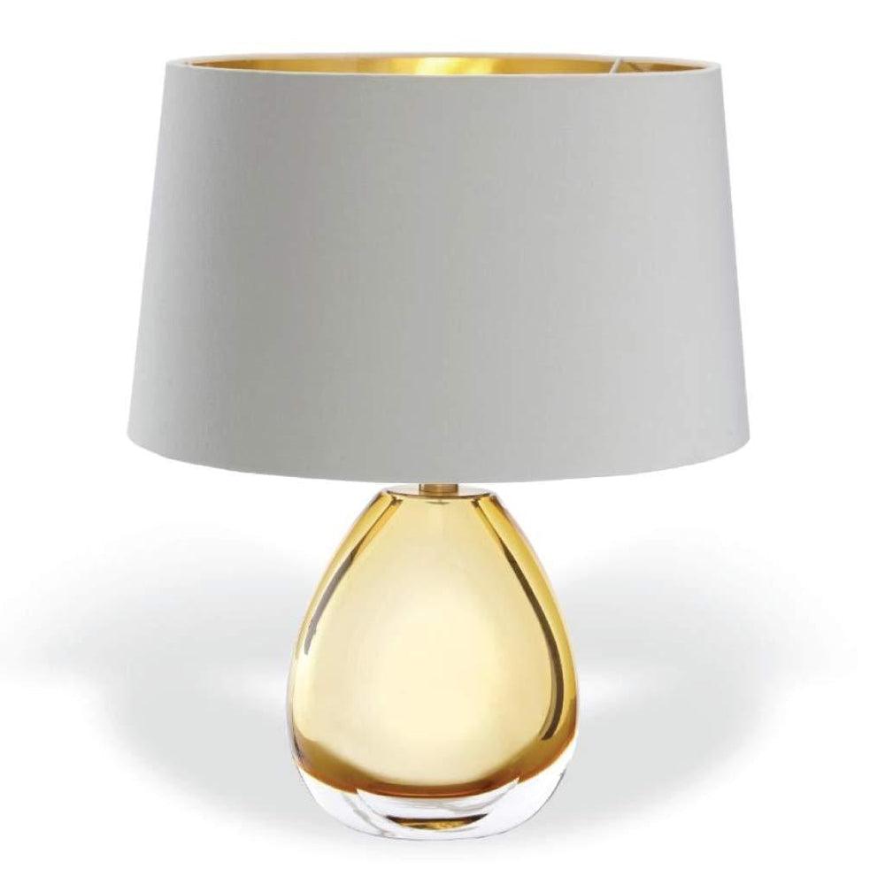 RV Astley Aloanie Lamp Base in Amber Glass-Esme Furnishings